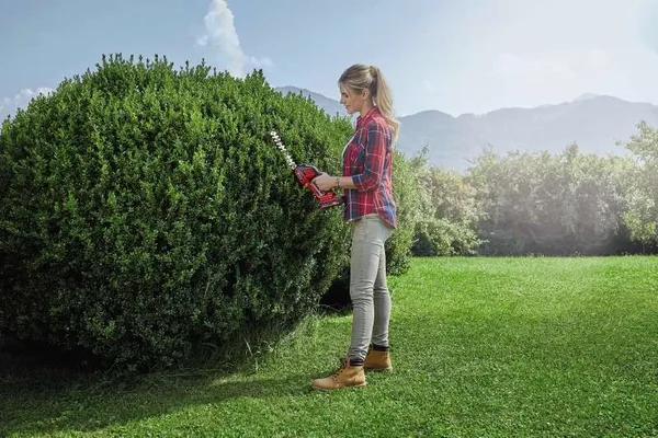 Ножиці для трави акумуляторні Einhell GE-CG 18/100 Li T - Solo 18В PXC леза 10/20см телескопічна штанга 0.7кг без АКБ та ЗП в наявності