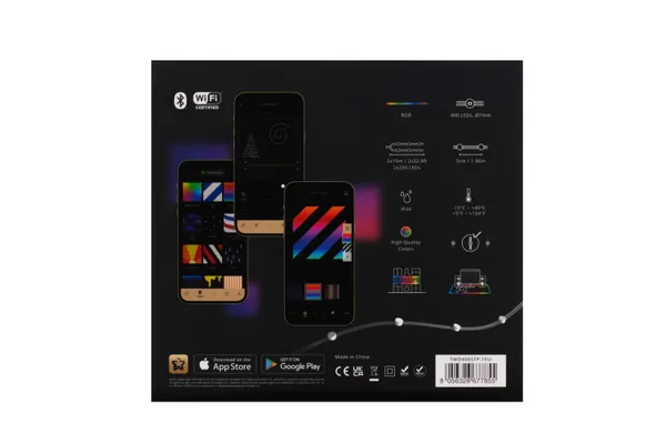 Гирлянда Smart LED Twinkly Dots Lights RGB 400 IP44 20м прозрачный кабель цена в Украине