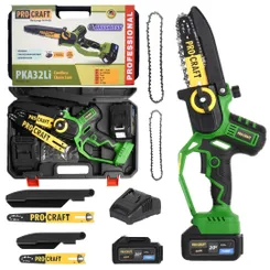 Бесщеточная аккумуляторная мини пила цепная Procraft PKA45 в кейсе (2 АКБ) фото