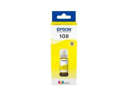 Контейнер c чернилами Epson 108 EcoTank L8050/L18050 yellow