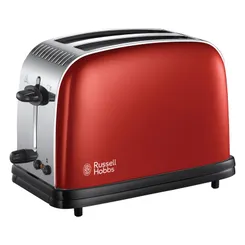 Тостер Russell Hobbs Colours Plus 1100Вт, металл, красный фото