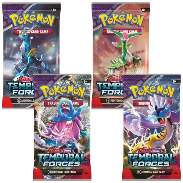 Коллекционная карточная игра Pokemon: SV05 Temporal Forces Booster, бустер пак (1шт)