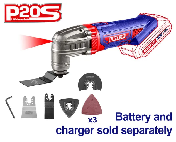 Многофункциональный инструмент (реноватор) EMTOP ELMF2022 (без АКБ и ЗУ)