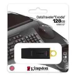 Накопичувач Kingston  128GB USB 3.2 Type-A Gen1 DT Exodia фото