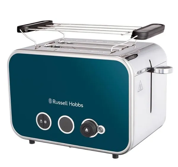 Тостер Russell Hobbs Distinctions 2-Slice 1670Вт, підігрів, розморожування, пластик, синій