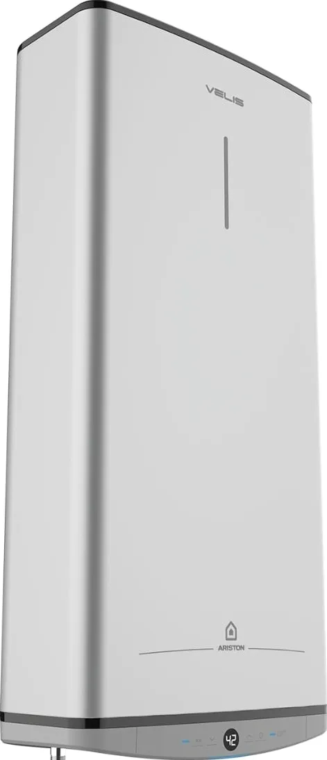 Водонагреватель электр. Ariston плоский слим VELIS TECH 50 EU, 50л, 2*1,5кВт, ун. монтаж, электр. упр-ние, B, Италия, Серый купить в Украине