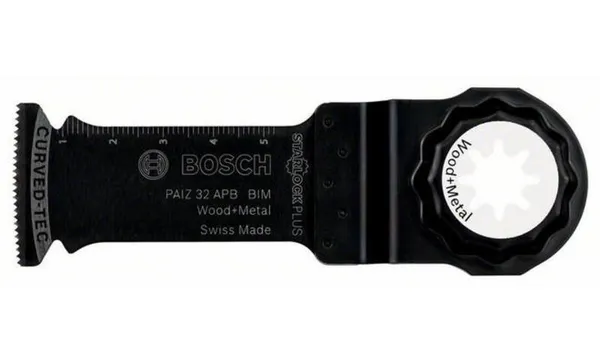 Полотно пиляльне занурювальне Bosch PAIZ 32 APB, по дереву та металу, для багатофункц. інструменту, 32х60мм