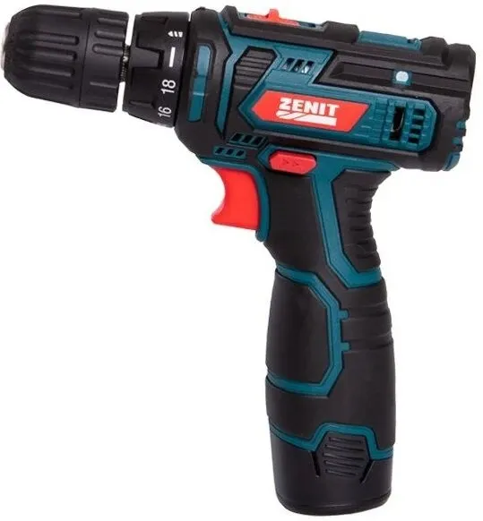 Шурупокрут-дриль акумуляторний Зеніт ЗША-12 Р2 Li 12В 2х1.3А·год 26Нм 400·1400об·хв 1кг цена в Украине