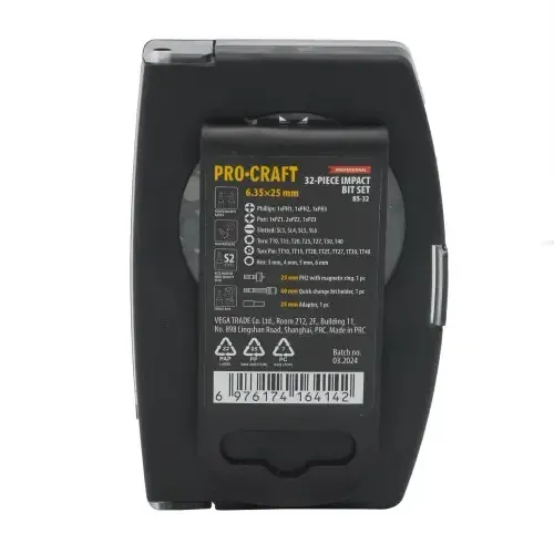 Набор бит 32 шт Procraft BS-32 для шуруповерта в кейсе купить в Украине
