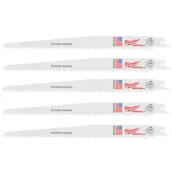 Полотно для шабельних пил MILWAUKEE 230х4,2мм, (5шт), (деревина, пластик) фото