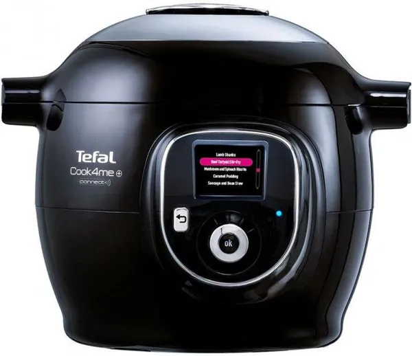 Мультиварка-скороварка Tefal Cook4me/ Connect, 1600Вт, чаша-6л, электронное управл., пластик, черный