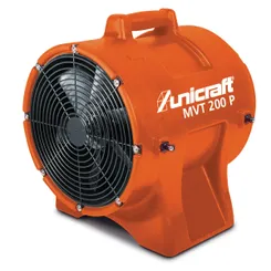 Промисловий осьовий вентилятор в комплекті з гнучким вентиляційним шлангом Unicraft MVT 200P фото