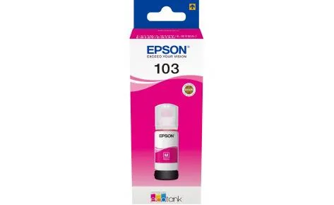 Контейнер з чорнилом Epson 103 EcoTank L1110/L1250/L3100/L3101/L3110/L3150/L3151/L3156/L3200/L3201/L3250/L3251/L3256/L3260/L3266/L3550/L3560/L5190/L5590/L5290  magenta