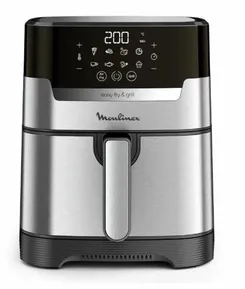Мультипечь Moulinex EasyFry&Grill Digital, 1550Вт, чаша-4.2л, сенс. управл., пластик, серый фото