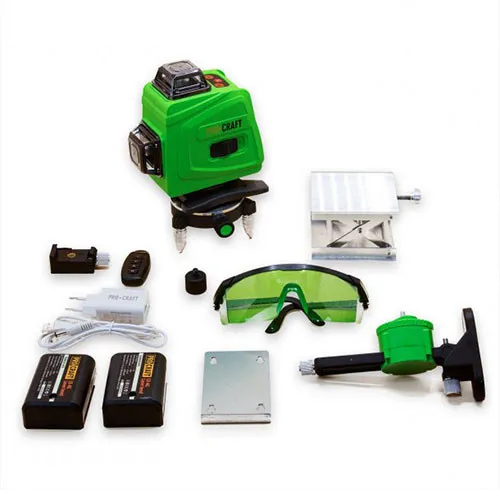 Купити Лазерний рівень 5 променів Procraft LE-4G зелений діод зі знижкою