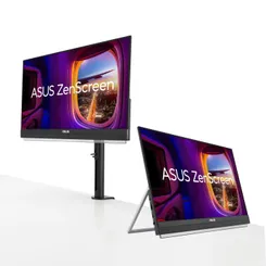 Монітор портативний Asus 21.5" ZenScreen MB229CF HDMI, USB-C, MM, IPS, 100Hz, AdaptiveSync, C-Clamp Arm фото