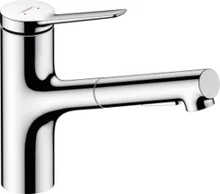 Смеситель для кухни Hansgrohe Zesis M33, дл.излива - 219мм, вытяжной, 1 рычаг, KM150, хром фото