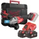 Шліфмашина кутова акумуляторна MILWAUKEE, M18 FSAGSVO125X-502X, діаметр 125мм (+зар.пр., 2ак.Х5Аг, HD кейс) цена в Украине