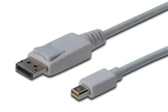 Кабель miniDisplayPort > DisplayPort (M/M) DIGITUS, 3м, білий фото