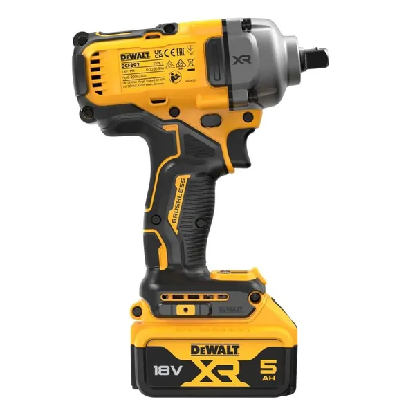 Гайковерт ударный DeWalt XR Li-Ion бесщеточный 18В акб 2х5А·час 1084Нм 2000об/мин 3250уд/мин 1/2" ЗП кейс 1.67кг купить в Украине