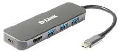 USB-Концентратор D-Link DUB-2333 3xUSB3.0, 1xUSB-C, 1xHDMI, USB-C фото