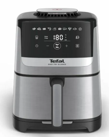 Мультипечь Tefal Easy Fry Silence, 1670Вт, чаша-5л, сенсорное управл., пластик, нерж. сталь, черный