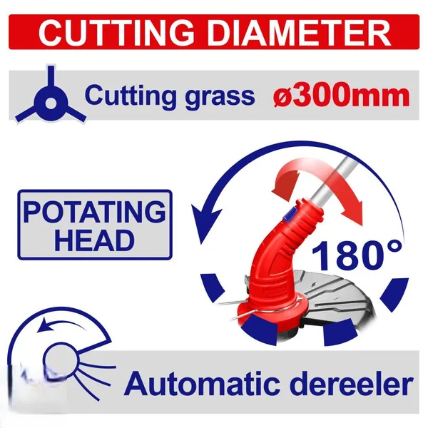 Тример акумуляторний EMTOP ELGT20018 (без АКБ та ЗП) ціна в Україні