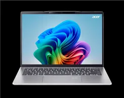 Ноутбук Acer Swift 14 AI SF14-61T 14" WUXGA IPS, AMD R9-365, 16GB, F512GB, UMA, Win11, сріблястий фото