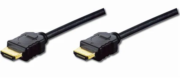 Кабель HDMI (M/M) DIGITUS, 2м, High speed/Ethernet, чорний