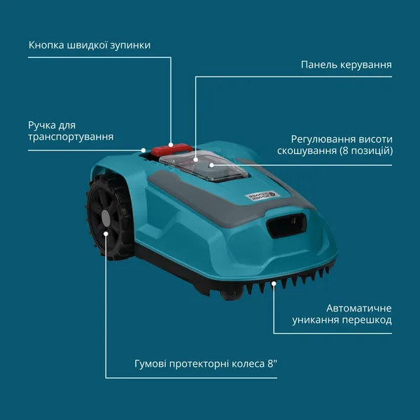 Заказать Газонокосилка-робот Konner&Sohnen KS 22RLM 18В 4Ач, безщеточный двигатель, управление приложением, wifi, 9 кг с доставкой