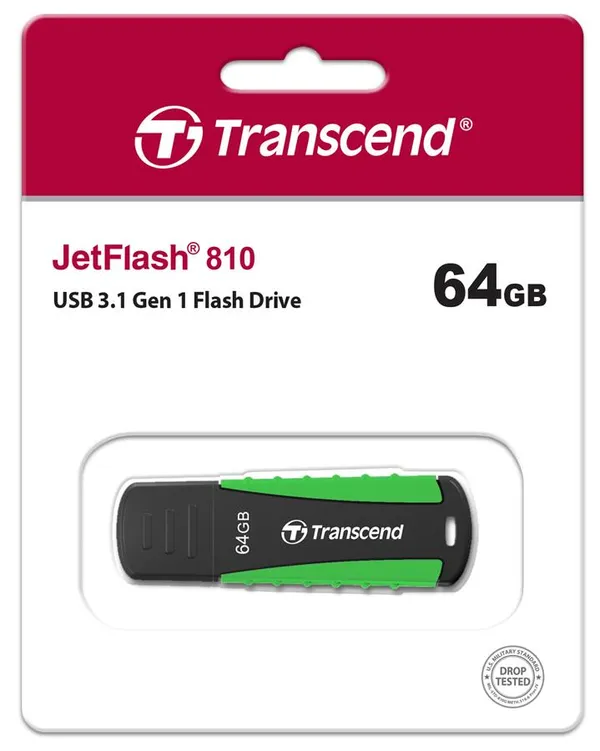 Накопитель Transcend  64GB USB 3.1 Type-A JetFlash 810 Rugged