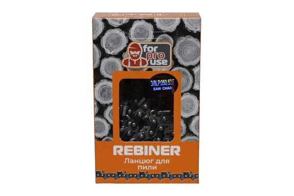 Цепь на бензопилу 52 звена, 3/8" шаг Rebiner для твердых пород древесины цепь на 35 шину купить в Украине