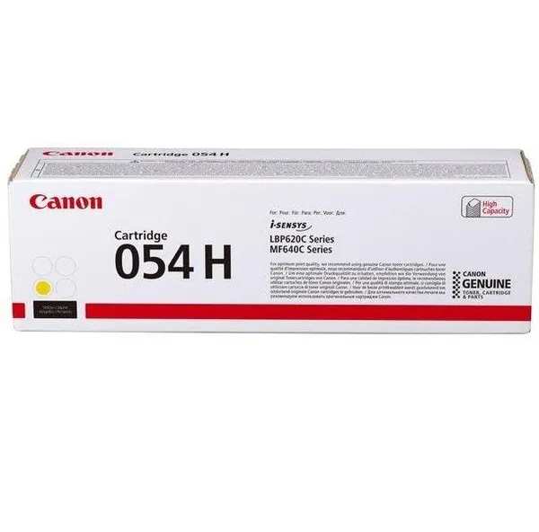 Картридж Canon 054H MF641/643/645, LBP-621/623 Yellow (2300 стр)
