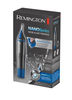 Тример Remington Nano Series, для носа та вух, ААх1, насадок-3, сталь, чорно-синій фото