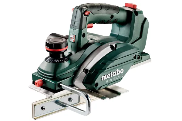 Рубанок аккумуляторный Metabo HO 18 LTX 20-82, Li-Power 18В, 82мм, строгание до 2мм, паз 9мм, 2.9кг, без АКБ и ЗП