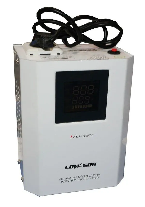 Стабілізатор напруги 300 Вт Luxeon LDW-500 білий купити в Україні