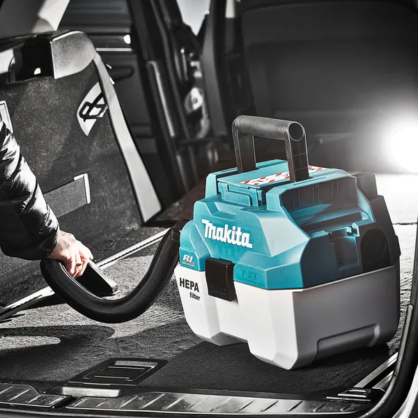 Пылесос профессиональный Makita DVC750LZ, LXT 18В, 67мБар, контейнер 7.5л, НЕРА, 4.6кг, без АКБ и ЗП цена в Украине