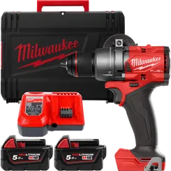 Акумуляторний дриль-шуруповерт, крут. мом. 158 Нм, M18 FDD3-502X MILWAUKEE 4933479863 (+2 акумулятори, зарядний пристрій, HD кей фото