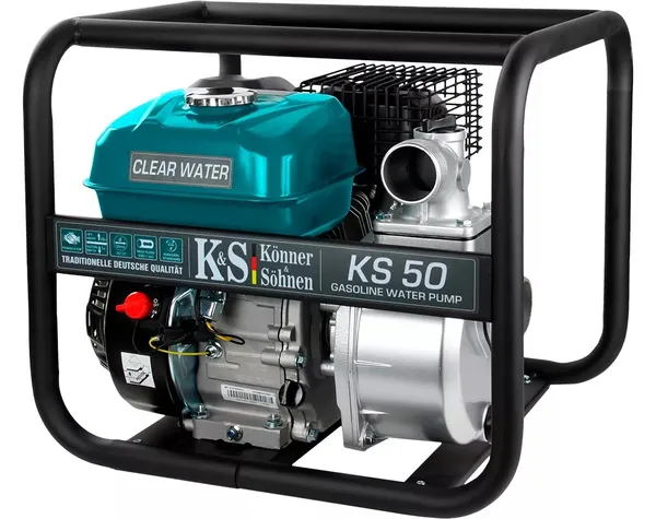 Мотопомпа бензиновая Konner&Sohnen KS 50 для чистой воды 500л/мин 7.0л.с 24кг заказать