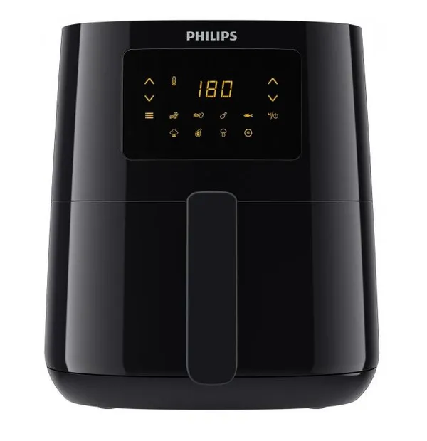 Мультипечь Philips Essential, 1400Вт, чаша-0,8л, сенсорное, пластик, черный