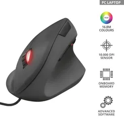 Миша Trust GXT144 Rexx Ergonomic, USB-A, чорний фото