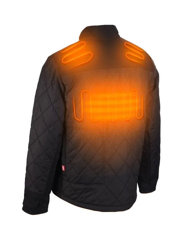 Куртка з електропідігрівом преміальна MILWAUKEE M12HJP-0 (S), чорна (розмір S) цена в Украине
