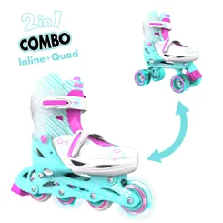 Роликовые коньки Neon Combo Skates Бирюзовый (Размер 30-33) фото