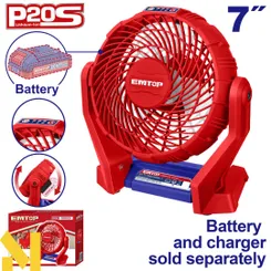 Вентилятор аккумуляторный EMTOP EFALI2007 (без АКБ и ЗУ) фото