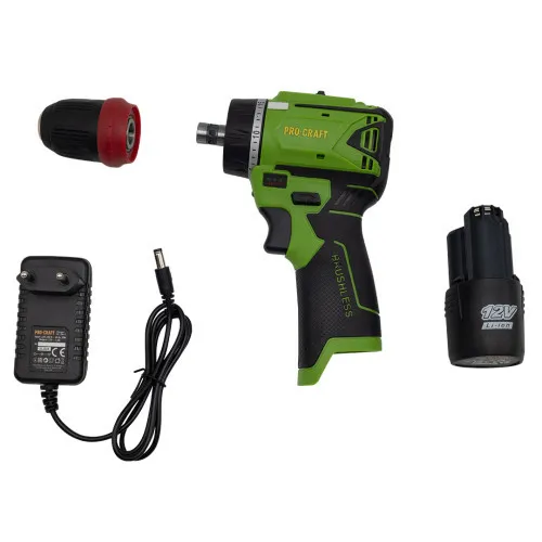 Заказать Бесщёточный аккумуляторный шуруповерт Procraft PA12BL DFR с доставкой