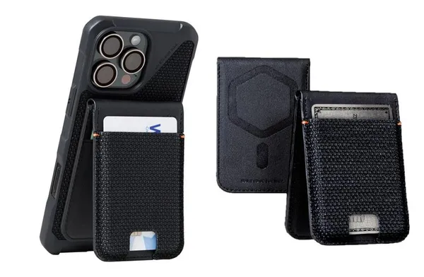 Чехол UAG для карт магнитный с подставкой, Metropolis Wallet Kevlar, Black