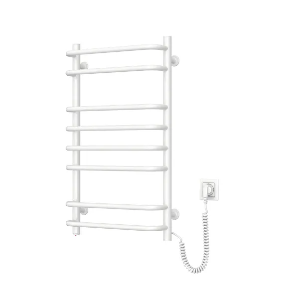 Рушникосушка Navin електрична Симфонія, 800х480х150мм, кнопка, сталь, білий, праве підключення