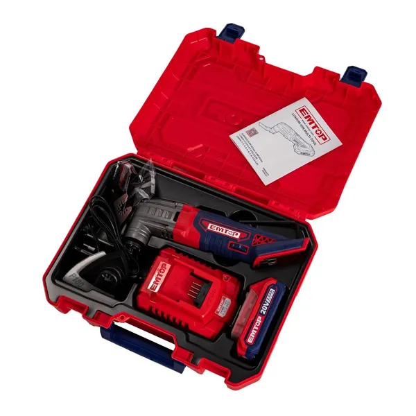 Багатофункціональний інструмент (реноватор) EMTOP ELMF20221 (АКБ + ЗП) замовити