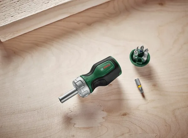 Заказать Отвертка с храповиком Bosch 6 насадок с доставкой