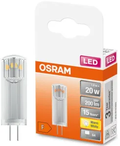 Лампа OSRAM LED G9 1.8Вт 2700К 200Лм PIN20 12В фото